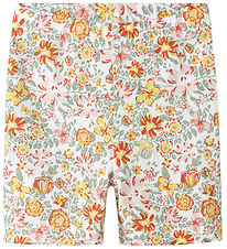 Shorts de Vélo Name It - NmfVayo - Bright White/Yellow Flower