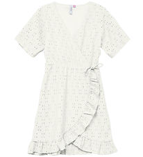 Vero Moda Girl Kleid - VmLacely - Snow White m. Lochmuster