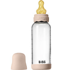BIBS Bohemia Feeding Bottle - 240 mL - Glass/Natural Rubber - Bl