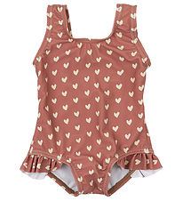 Petit Piao Badeanzug - Fliege - Verwelkt Rose Heart