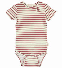 Petit Piao Bodysuit s/s - Sum - Withered Rose/Off White