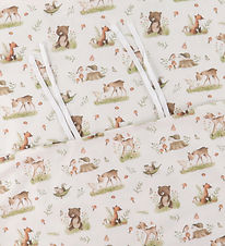 Nørgaard Madsens Bettwäsche - Baby - Beige m. Bambi/Bär/Fuchs