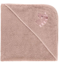 Nørgaard Madsens Handduk m. huva - 75x75 cm - Mauve m. Enhörning