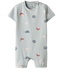 Name It Summer Romper - NbmVroels - Pearl Blue/Sea Animals