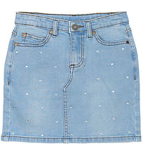 The New Skirt - TnOda - Light Blue Denim w. Rhinestone