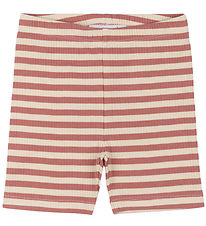 The New Siblings Bicycle Shorts - TnstFro - Rib - Old Rose Strip
