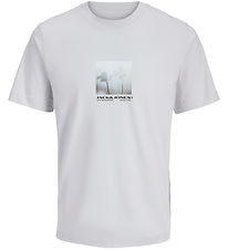 Jack & Jones - Stuttermabolur - JcoCalma mynd - Grá Dawn