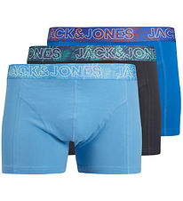 Jack & Jones Boxershorts - 3er-Pack - JacPeter - Azure Blue/Indi