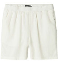 LMTD Shorts - Viscose/Linen - Noos - NlnFinen - White Alyssum