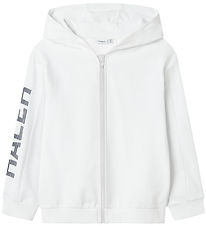 Name It Cardigan - NkmHepaw - Bright White M. Prentað