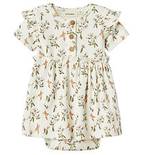 Lil' Atelier Samfella Dress c/o - NbfLavo - Coconut Mjólk/Hummin