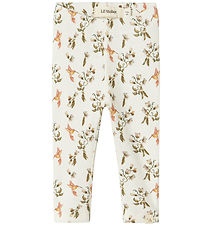 Lil' Atelier Leggings - NbfLavo - Kókosmjólk/Humming Bird