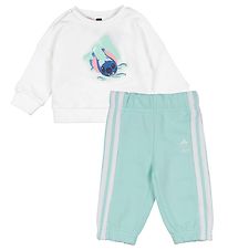 adidas Performance Sweatset - I DY LS JOG - White/SEFLAQ