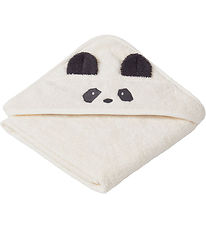 Liewood Hooded Towel - 70x70 cm - Albert - Panda Cream They