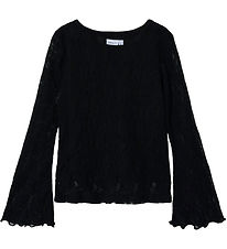 Name It Bluse - NkfTepine - Schwarz m. Spitze
