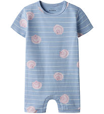 Name It Summer Romper - NbfVandora - Serenity/Seashells