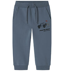 Name It Jogginghosen - NmmHekar - Blue Mirage m. Print