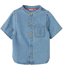 Name It T-shirt - NmmFido - Light Blue Denim/STRIPES