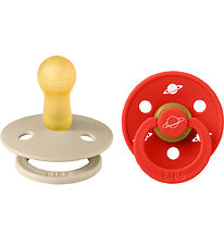 BIBS Colour Pacifiers - Size 2 - 2-Pack - Round - Planet Nusa -