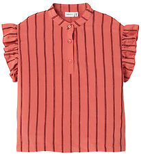 Name It T-Shirt - NkfHeik - Gewürzt Coral/Krapp Brown