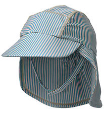 Wheat Swim Hat - Tonga - UV40+ - Blue Swim Stripe