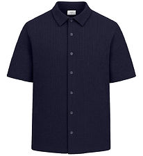 Grunt Shirt - Waffle Fabric - GRAlfred - Navy