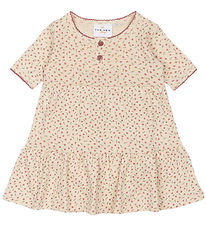 The New Pointelle Bodysuit w. Skirt s/s - TnsbOdette - AOP - Whi