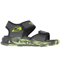 Skechers Sandal w. Light - Light Sola - Charcoal/Black