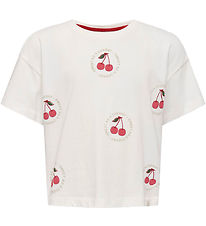 Kids Only T-shirt - CookCharlotte Life - Cloud Dancer/Fruit