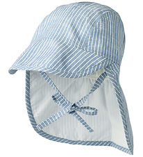 Wheat Legionnaire Hat - Albert - Blue Stripe