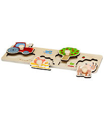 HABA Jigsaw Puzzle - 4 Bricks - Wood - Farm