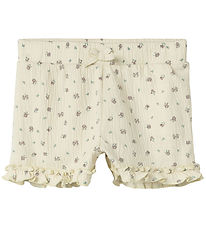 Shorts Name It - NmfJannis - Fleurs blanchies Sable av.