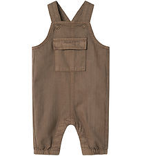 Name It Latzhosen - Denim - NbmIb - Walnuss