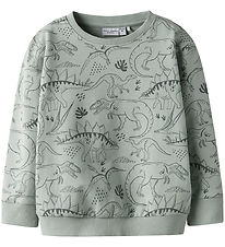 Name It Sweatshirt - NmmVermo - Aqua Grau/Tone Dino