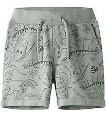 Name It Sweat Shorts - NmmVermo - Aqua Gray/Tone Dino