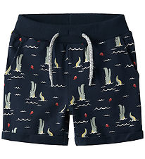 Name It Sweat Shorts - NmmVermo - Navy Blazer/Fish Alligator