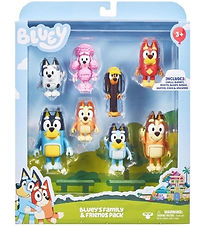 Bluey Toy Figurine - 8-Pack - Bluey's Family & Friends