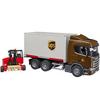 Bruder Vrachtwagen - UPS Scania Super 560R m. Heftruck - 03582