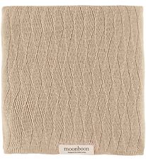 Moonboon Filt - Stickad - 100x80 cm - Rose Högljudd