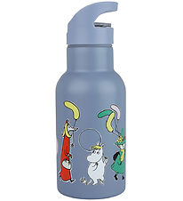 Rätt Start Thermosflasche - Mumi - Edelstahl - 340 ml - Blau