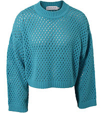 Hound Blouse - Hole Knit - Turquoise