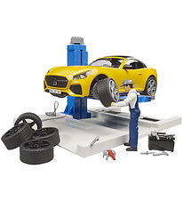 Bruder Speelset - bworld - Autoreparatiewerkplaats m. Roadster -