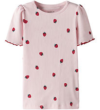 Name It T-shirt - Rib - NmfJillie - Ballerina