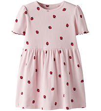 Name It Dress - Rib - NmfJillie - Ballerina w. Strawberry