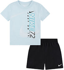 Nike Shorts Set - T-shirt/Shorts - Black/Light Blue