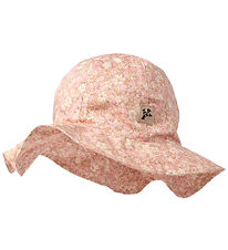 Wheat Sun Hat - Daisy - Rose Flower Meadow