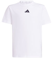 adidas Performance T-Shirt - J SL 160 - Weiß/Schwarz