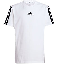 adidas Performance T-Shirt - J 3S 160 - Weiß/Schwarz