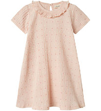 Lil' Atelier Klänning - Rib - NmfHulla - Peach Blush