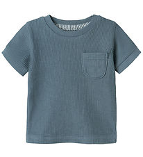 Name It T-Shirt - Rib - NbmJush - Blue Mirage